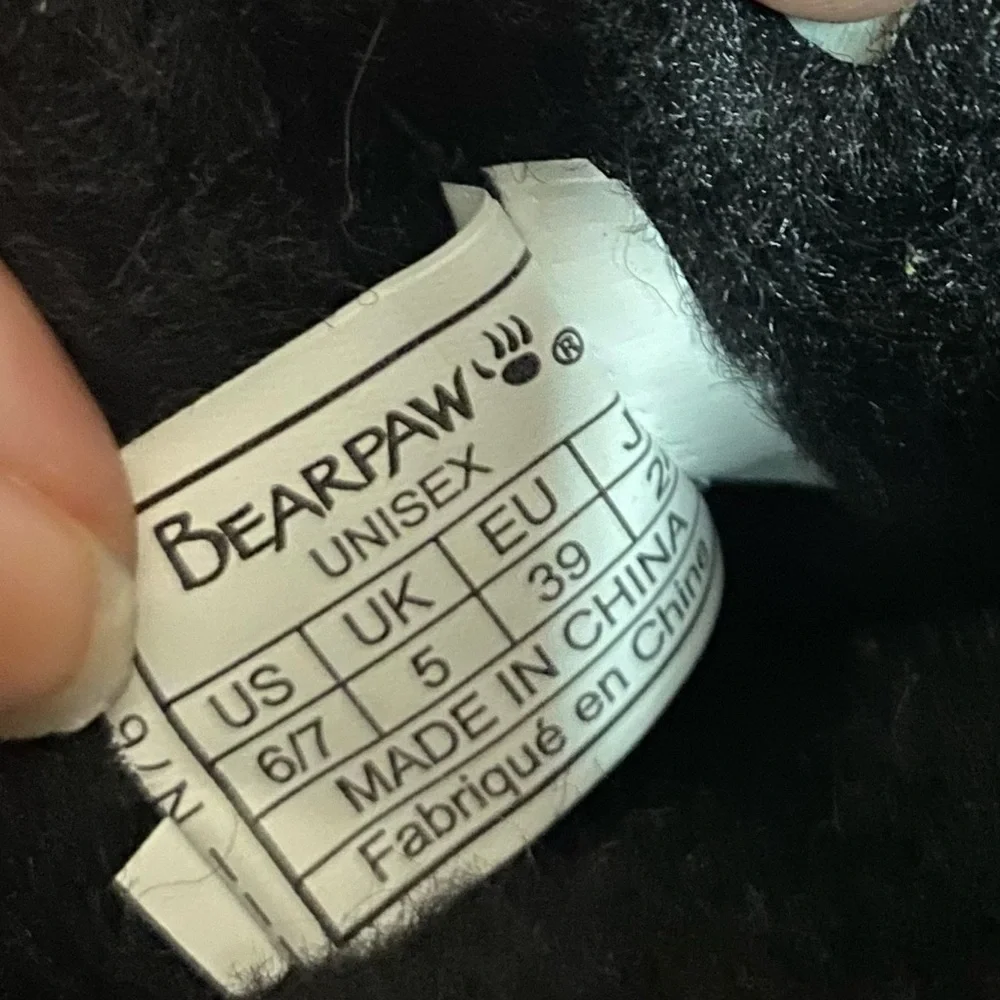 BearPaw Black Suede Sherpa Boots - Picture 7 of 10